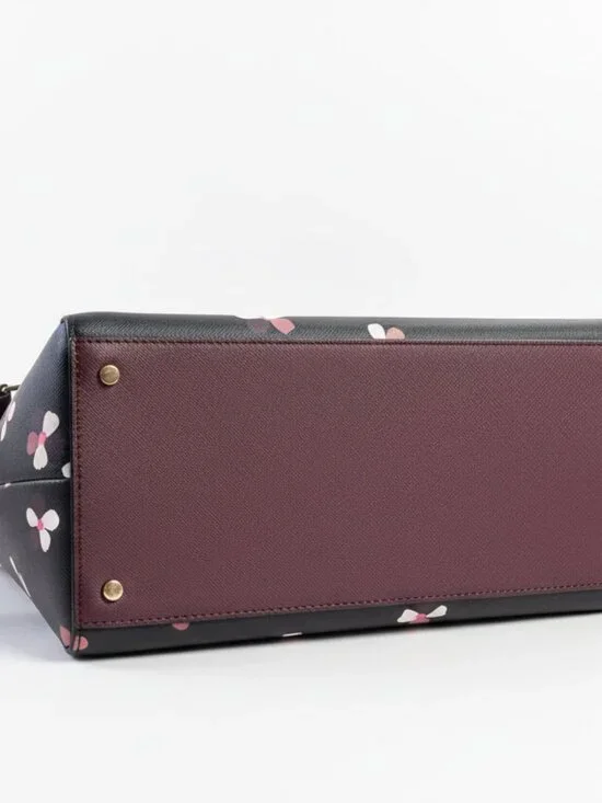 Kate Spade black and burgundy Cameron Dusk Buds bag, LIKE NEW! - Picture 3 of 3